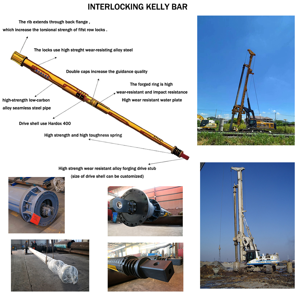 INTERLOCKING KELLY BAR Buy XCMG, SOILMEC, CASAGRANDE Product on